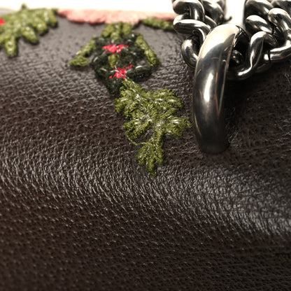 Gucci Calfskin Web Floral Embroidered Medium Dionysus Shoulder Bag New Acero 12 of 12