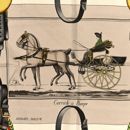Hermes Silk Carrick a Pompe Scarf 90 2 of 4