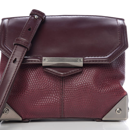 Alexander Wang Lizard Calfskin Embossed Small Marion Tote Oxblood Silver Hardware 6 of 8