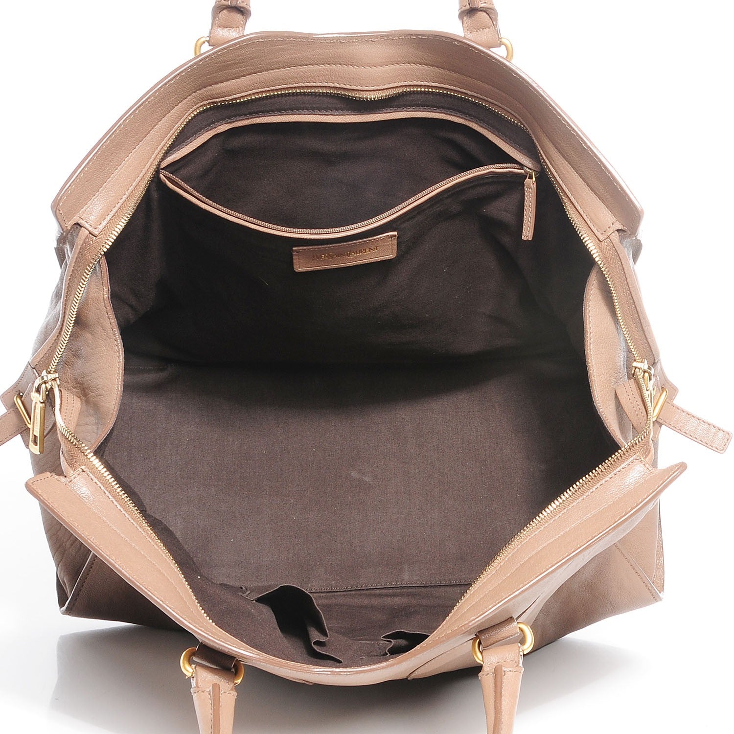 Saint Laurent Sheepskin Large Cabas ChYc Biscuit 7 of 7