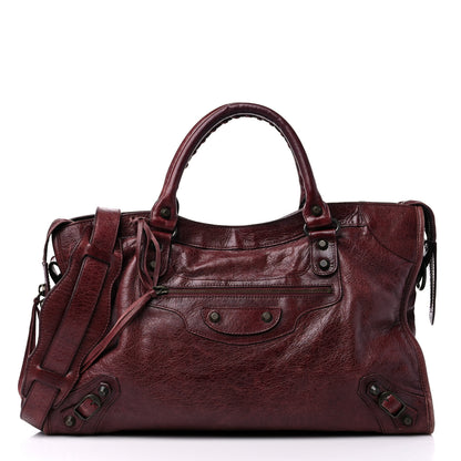 Balenciaga Agneau Classic Hardware City Dark Wine 3 of 21