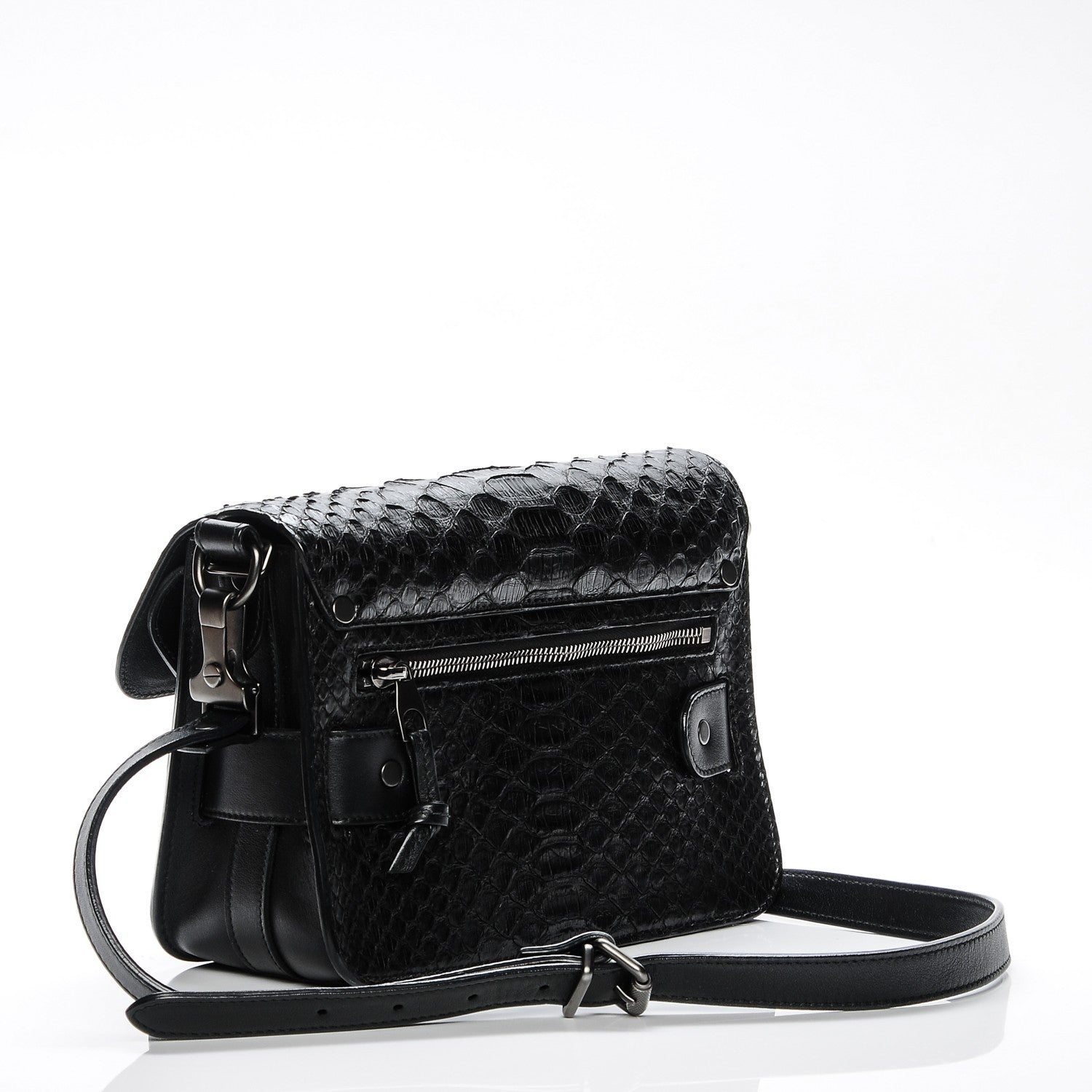 Proenza Schouler Python PS11 Mini Classic Shoulder Bag Black 3 of 8