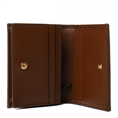 Gucci GG Supreme Monogram Horsebit 1955 Card Case Wallet Beige Ebony Brown Sugar 4 of 4