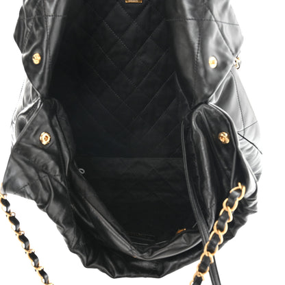 Chanel Shiny Calfskin Quilted Chanel 22 Black 6 of 11