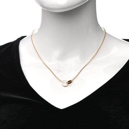 Cartier 18K Pink Gold Interlocking LOVE Necklace 2 of 5
