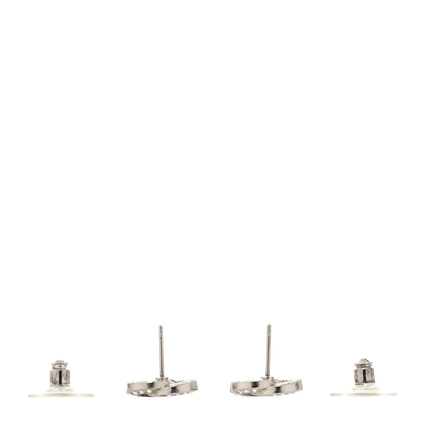 Crystal Mini Timeless CC Earrings Silver