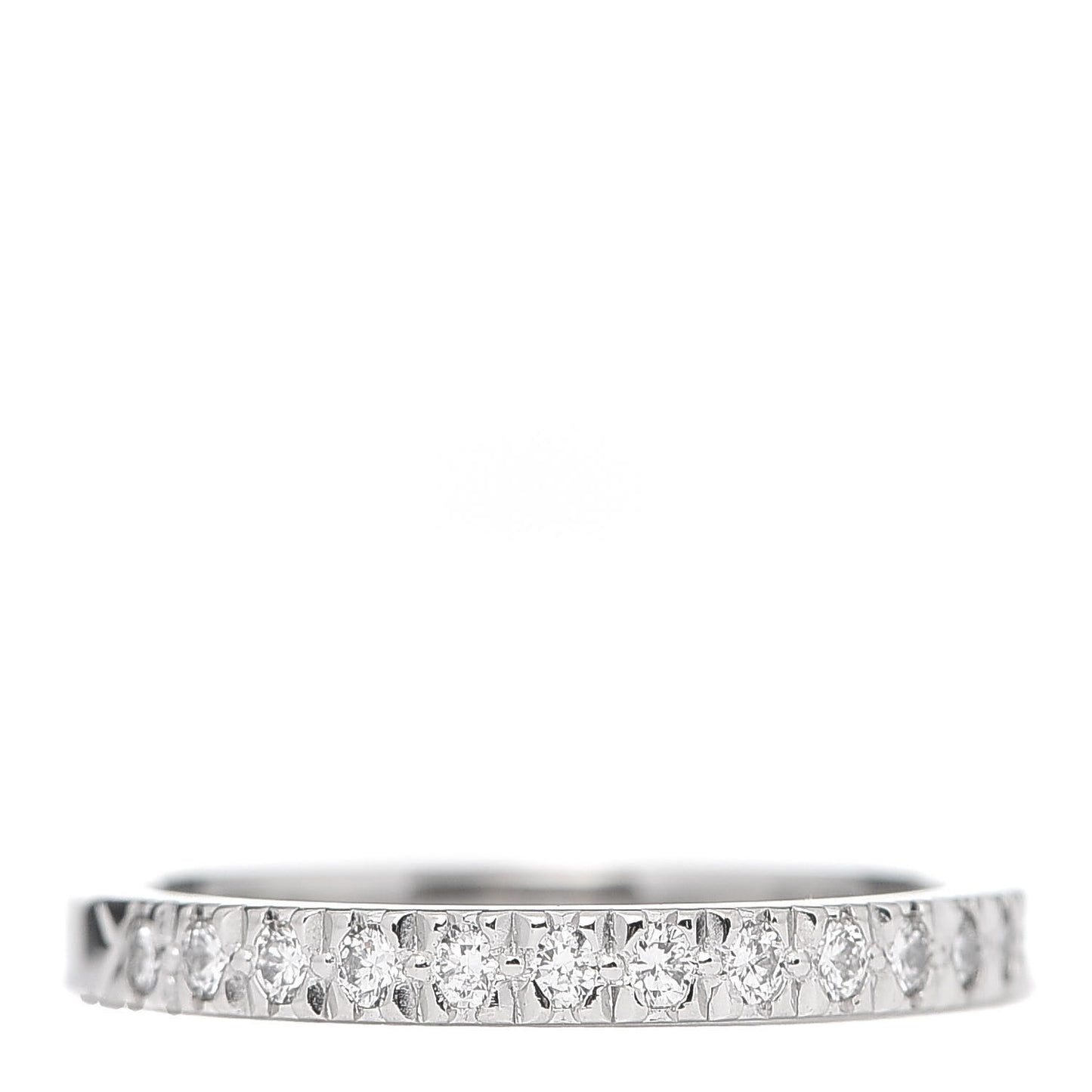 Platinum Diamond Lucida Half Circle Wedding Band Ring 47 4