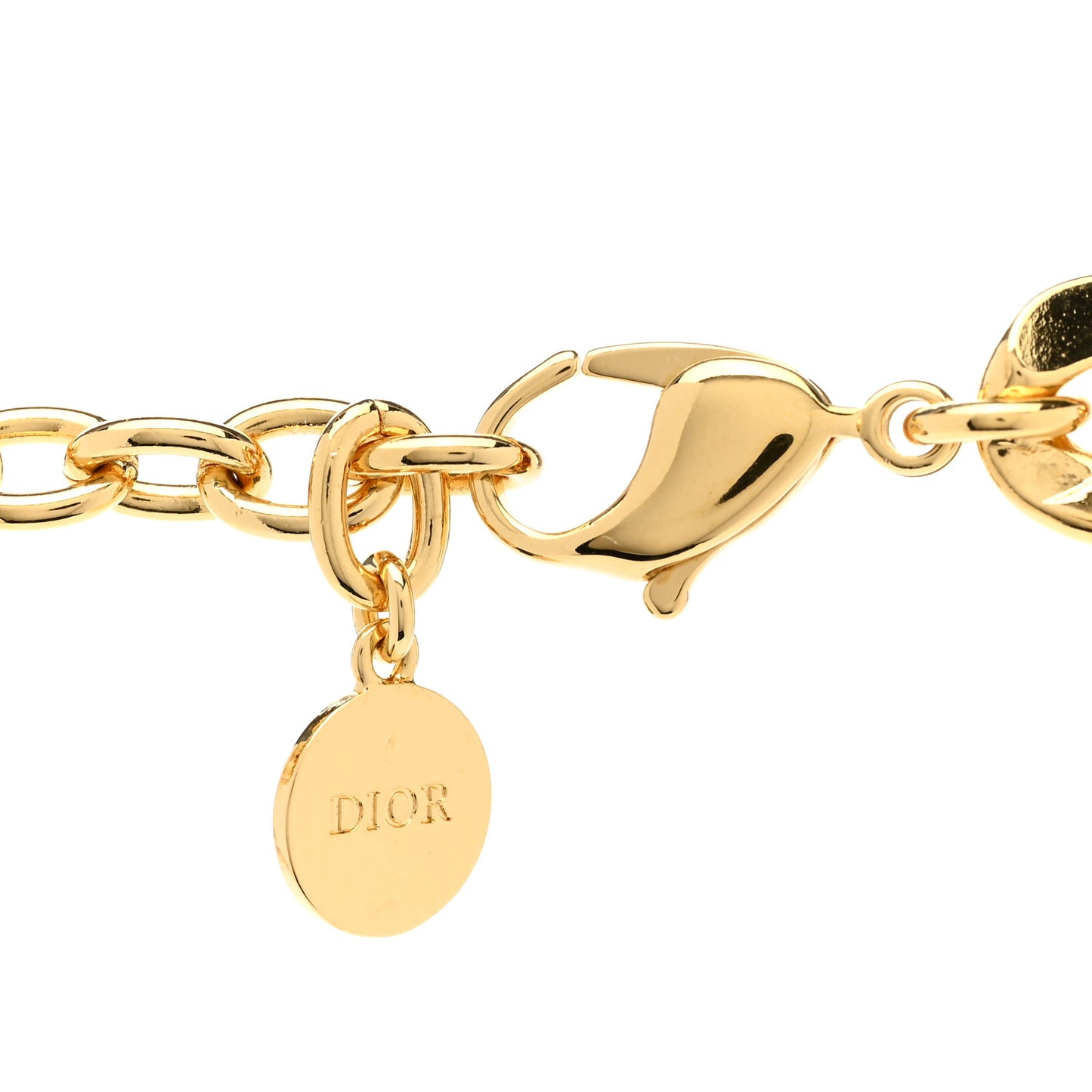 Metal CC Short Necklace Gold