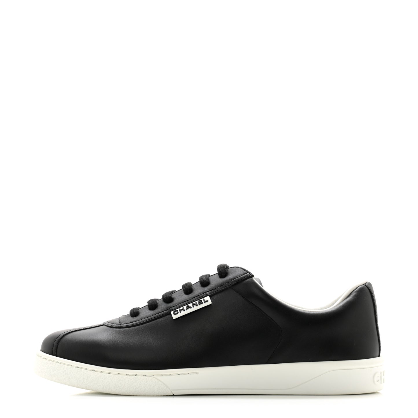 Calfskin Mens CC Sneakers 42 Black