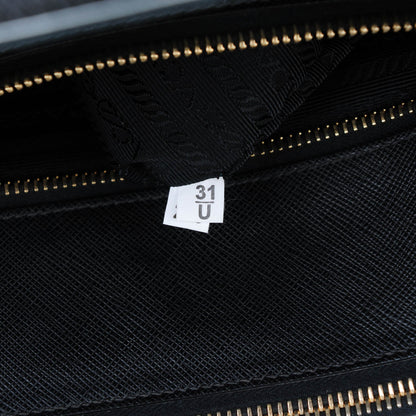 Prada Saffiano Lux Extra Large Galleria Double Zip Tote Black 8 of 9