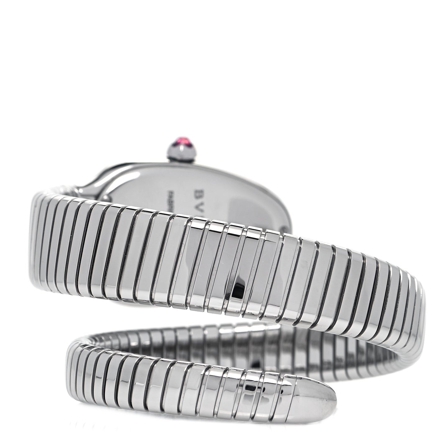 Stainless Steel Diamond Bezel 35mm Serpenti Tubogas Quartz Watch