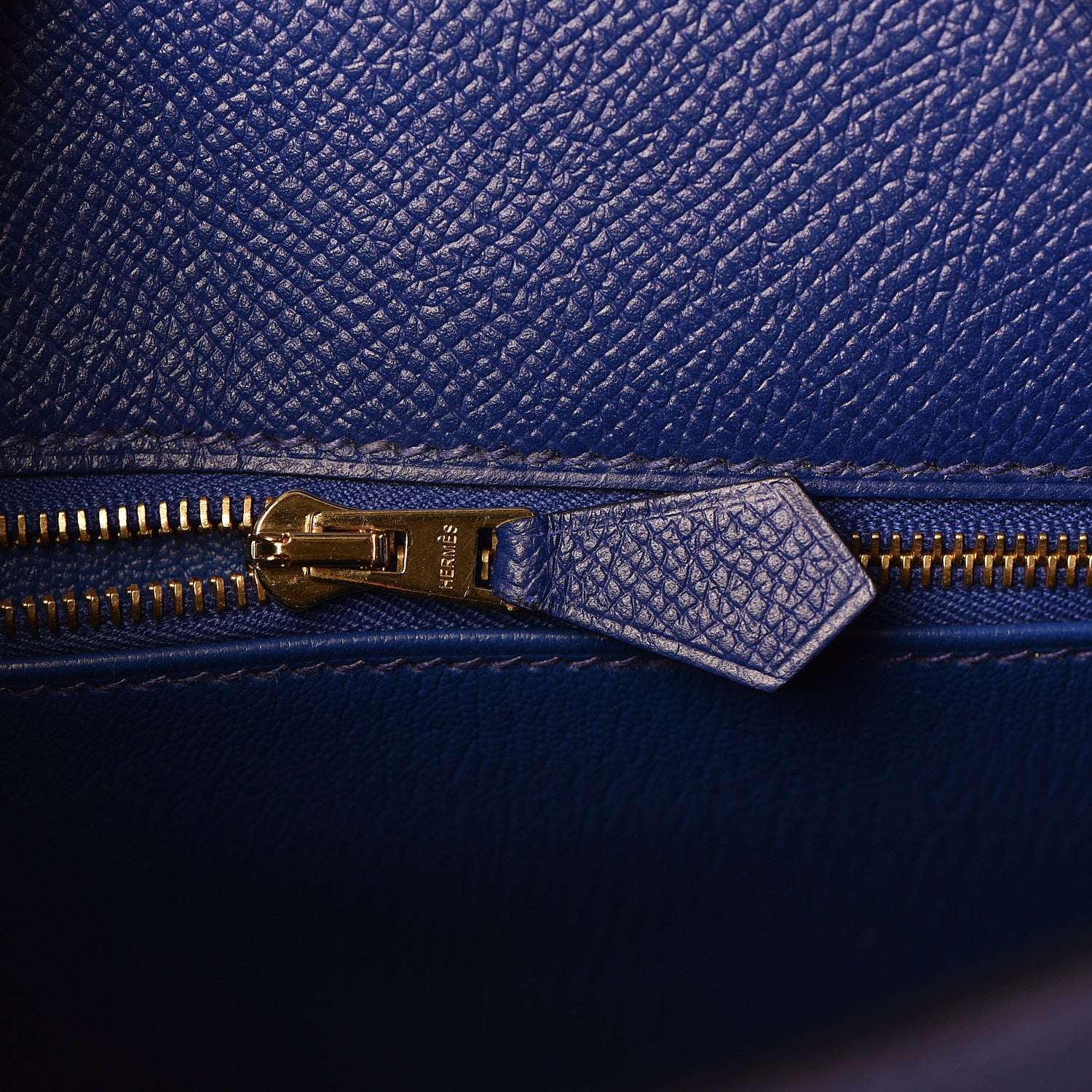 Hermes Epsom Kelly Sellier 28 Bleu Electrique 8 of 37