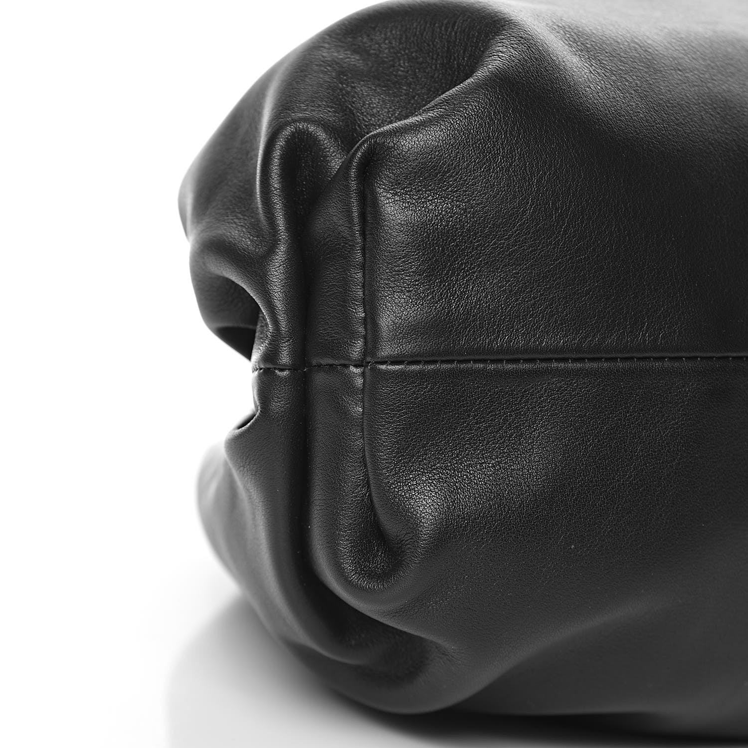 Bottega Veneta Smooth Butter Calf The Pouch Oversized Clutch Black 9 of 10