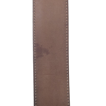 Gucci GG Supreme Monogram Selleria Calfskin Interlocking G 40mm Belt 85 34 Beige Ebony Cocoa 4 of 7