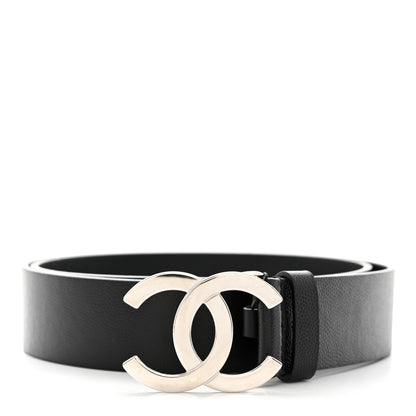 Chanel Caviar CC Logo Belt 80 32 Black 1 of 8