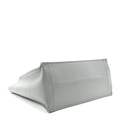 Christian Dior Calfskin Embossed Medium Book Tote Grey Stone 4 of 9