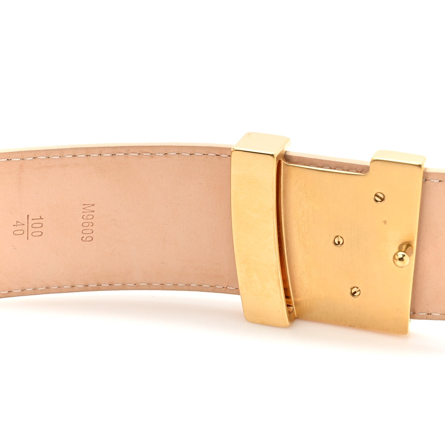 Louis Vuitton Damier Azur LV Initiales 100 40 Belt 6 of 9