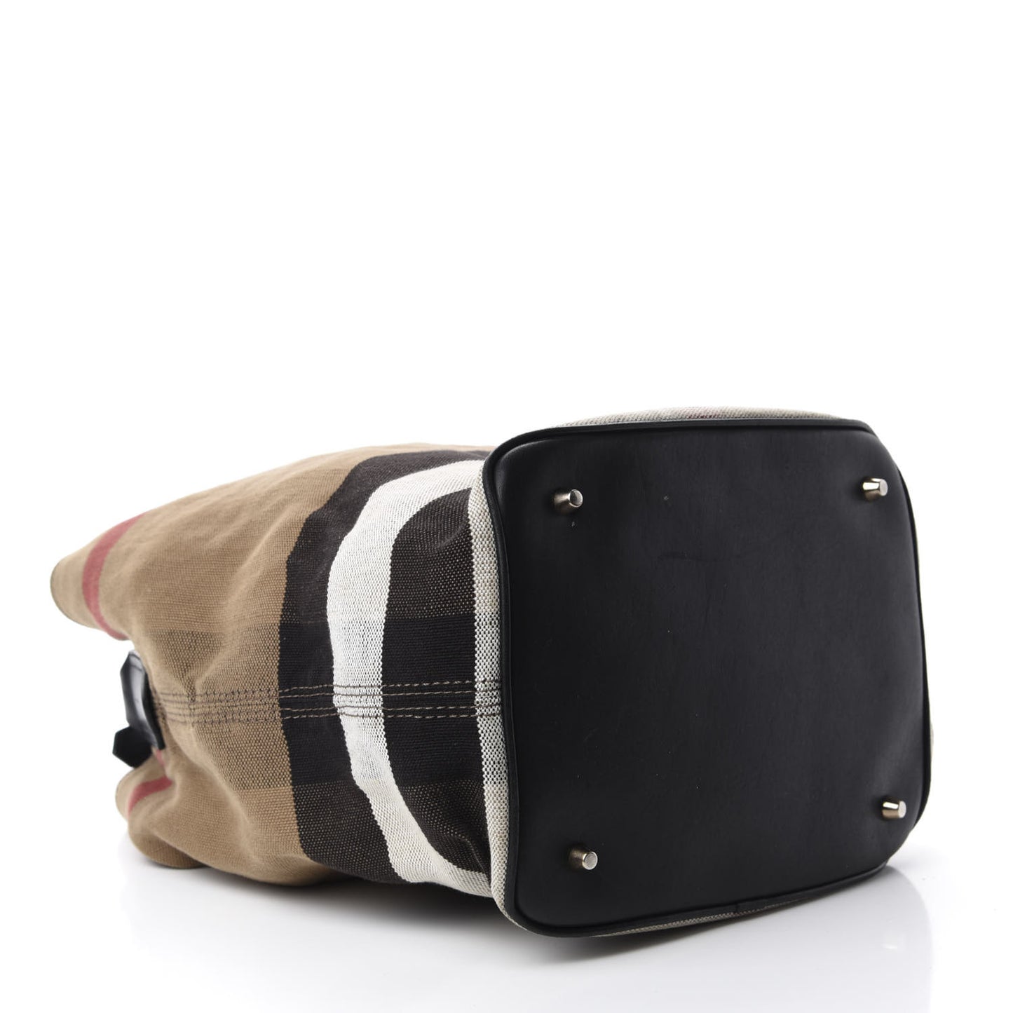 Canvas Mega Check Medium Ashby Hobo Black