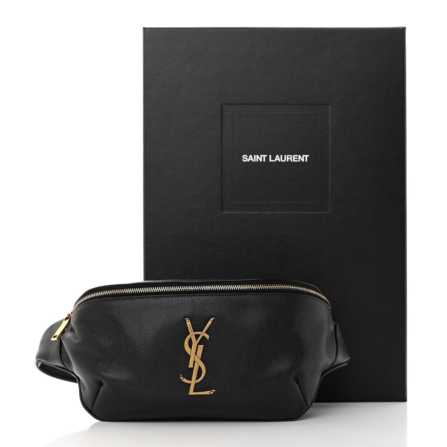 Saint Laurent Grain De Poudre Monogram Belt Bag Black 12 of 12
