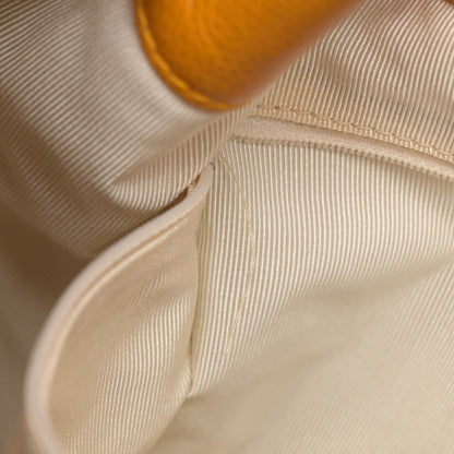 Chanel Caviar Quilted Drawstring Backpack Yellow 11 of 15