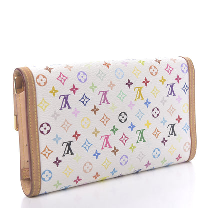 Louis Vuitton Monogram Multicolor Porte Tresor International Wallet White 3 of 8