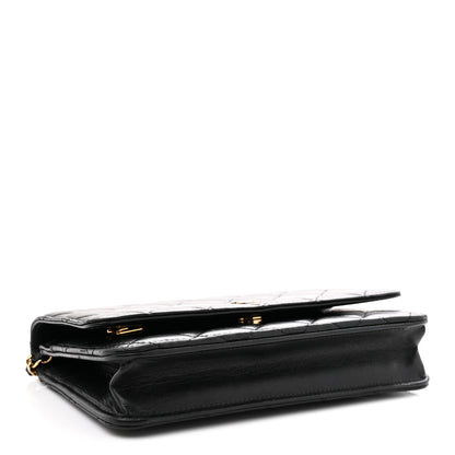 Chanel Lambskin Quilted Wallet On Chain WOC Black 4 of 11