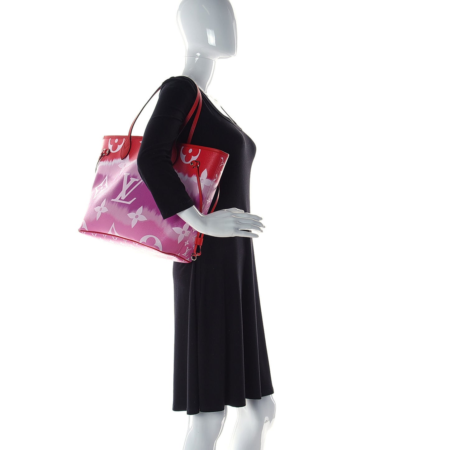 Monogram Escale Neverfull MM Rouge