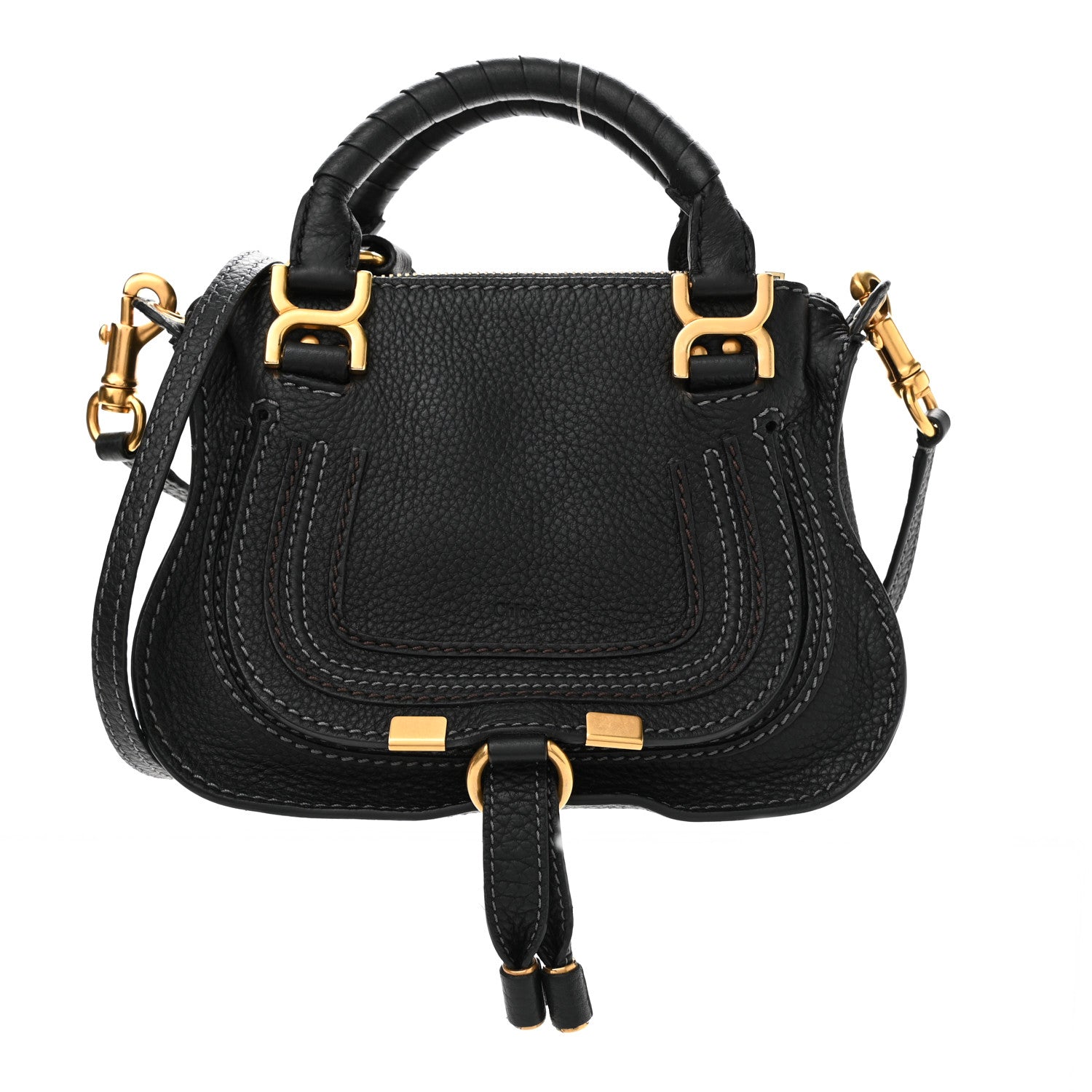 Chloe Calfskin Mini Marcie Satchel Black 1 of 10