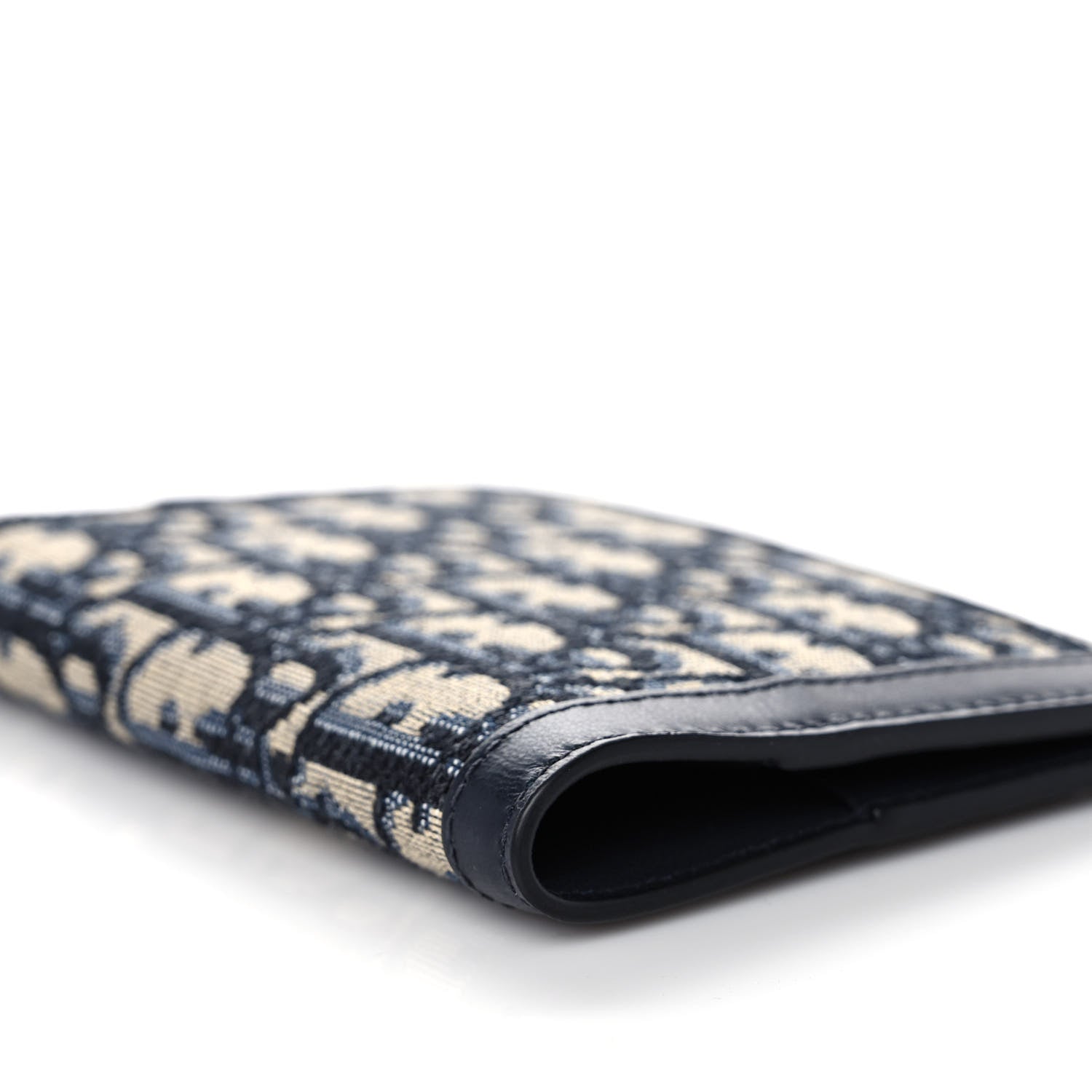 Christian Dior Calfskin Oblique Passport Holder Blue 8 of 9