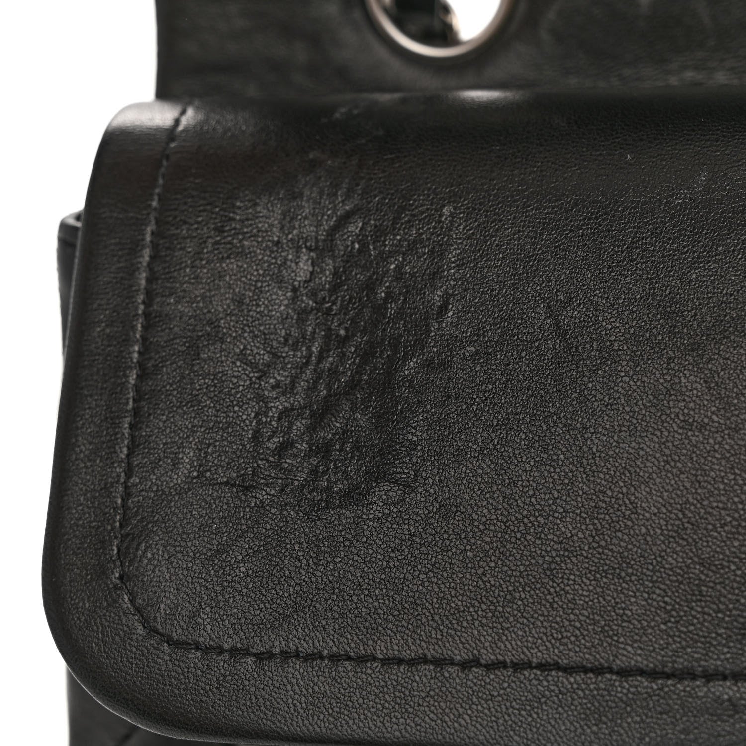 Chanel Lambskin Quilted Medium Double Flap Black 11 of 11