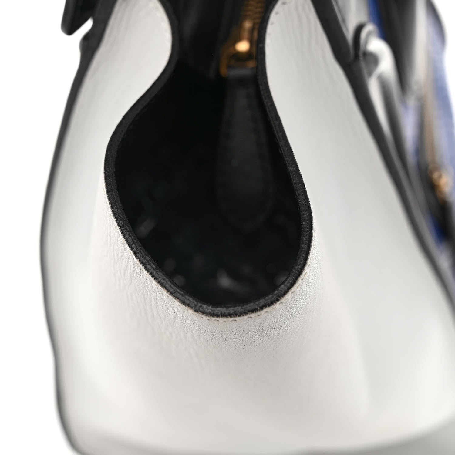 Celine Snakeskin Smooth Calfskin Mini Tri-Color Luggage Blue Black White 13 of 13