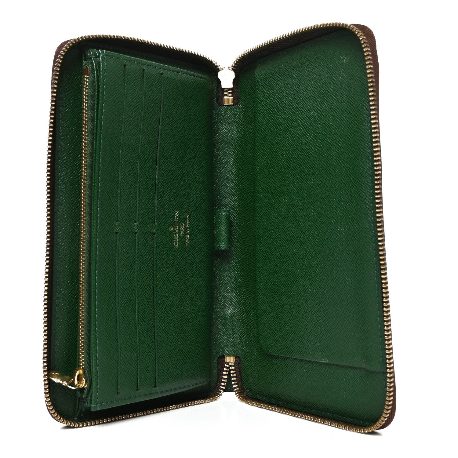 Louis Vuitton Monogram Groom Zippy Organizer Wallet Green 5 of 6