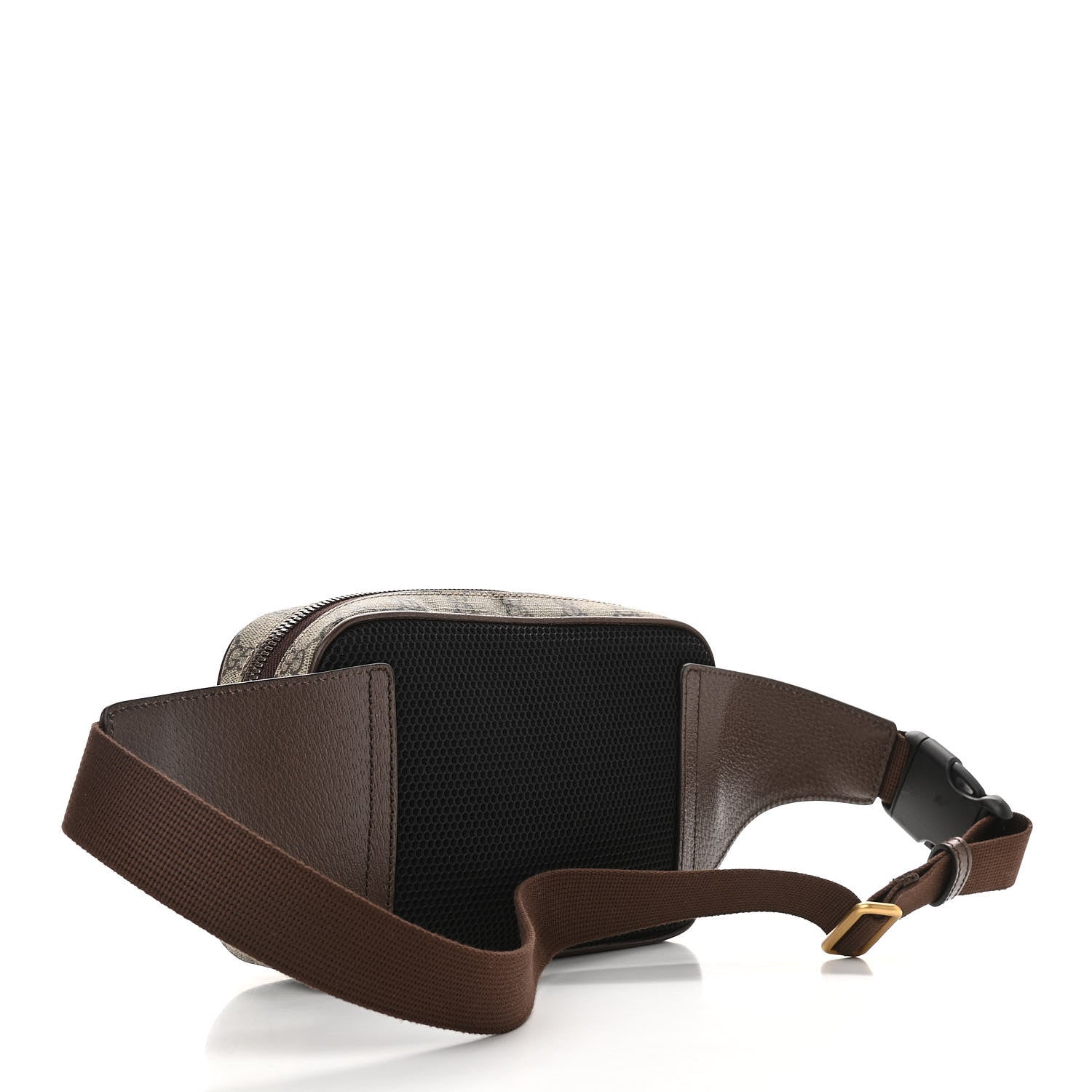 Gucci Soft GG Supreme Monogram Medium Ophidia Belt Bag Dark Brown 3 of 11