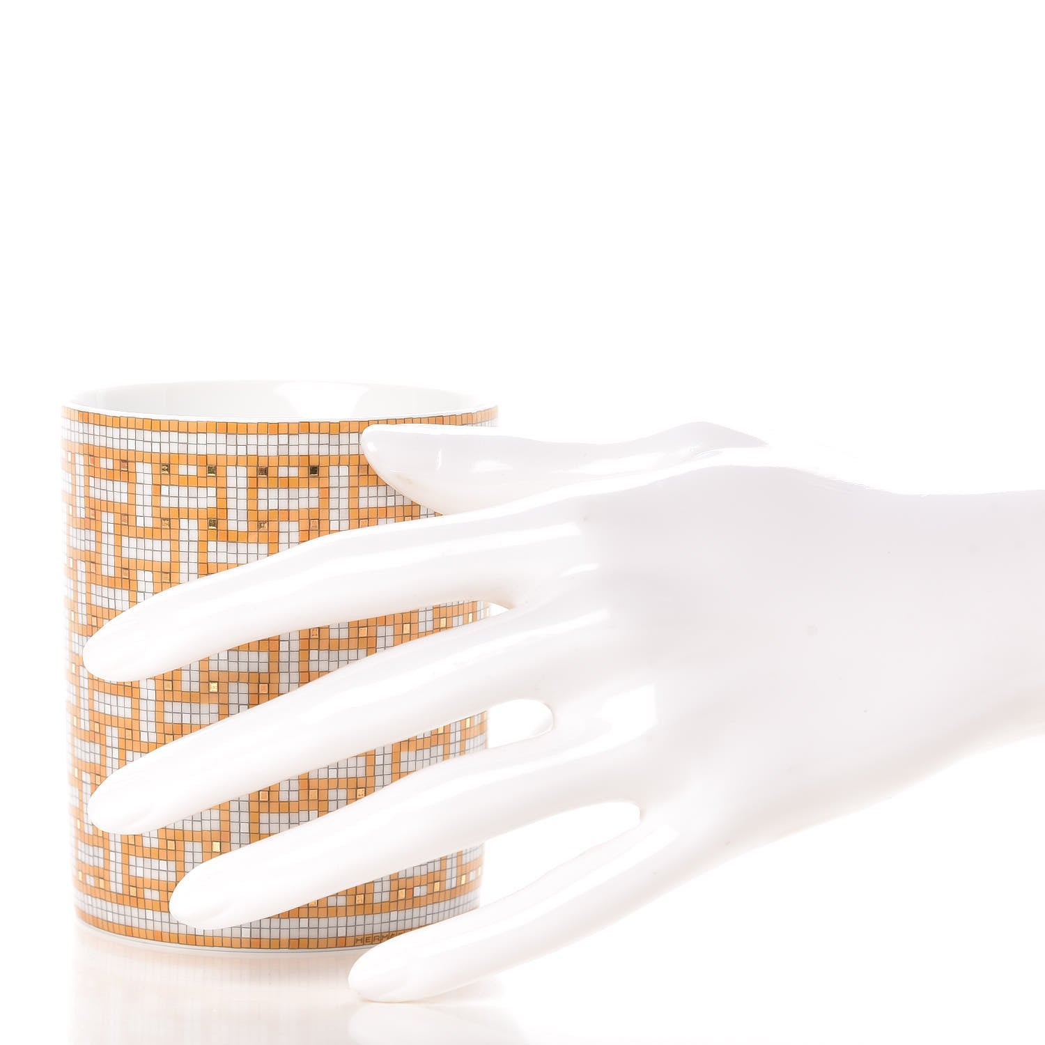 Hermes Porcelain Mosaique au 24 Mug Gold 2 of 6