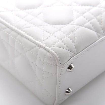 Christian Dior Lambskin Cannage Mini Lady Dior White 11 of 13