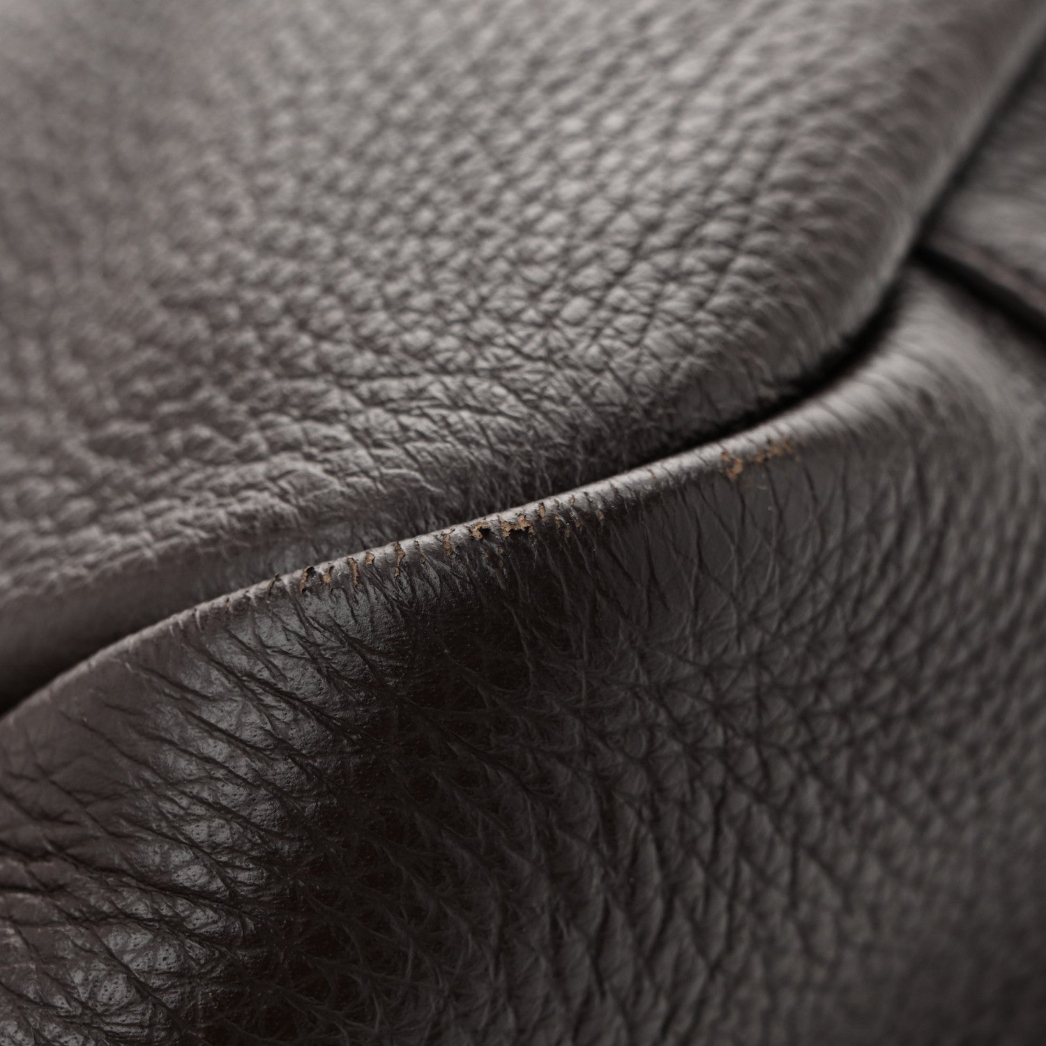 Saint Laurent Grained Deerskin Bea Tote Sweet Chocolate 12 of 13