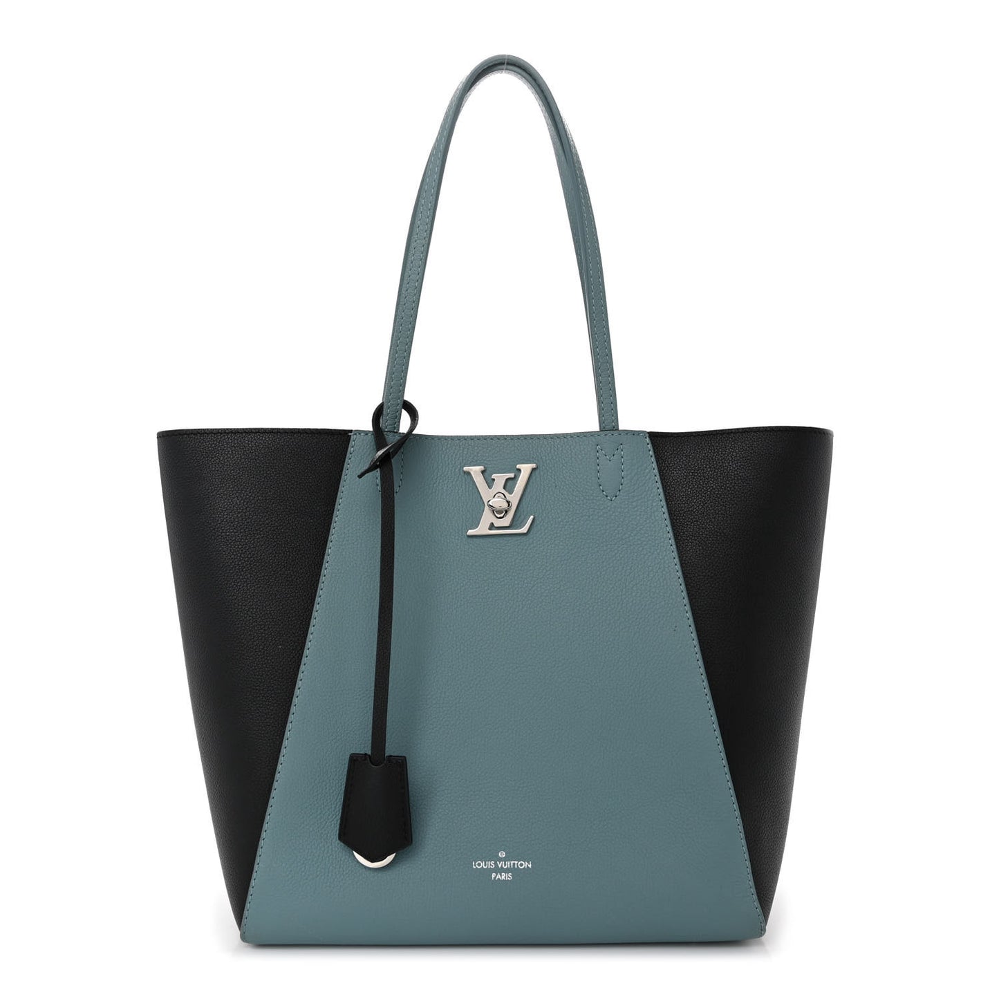 Calfskin Lockme Cabas Sky Black
