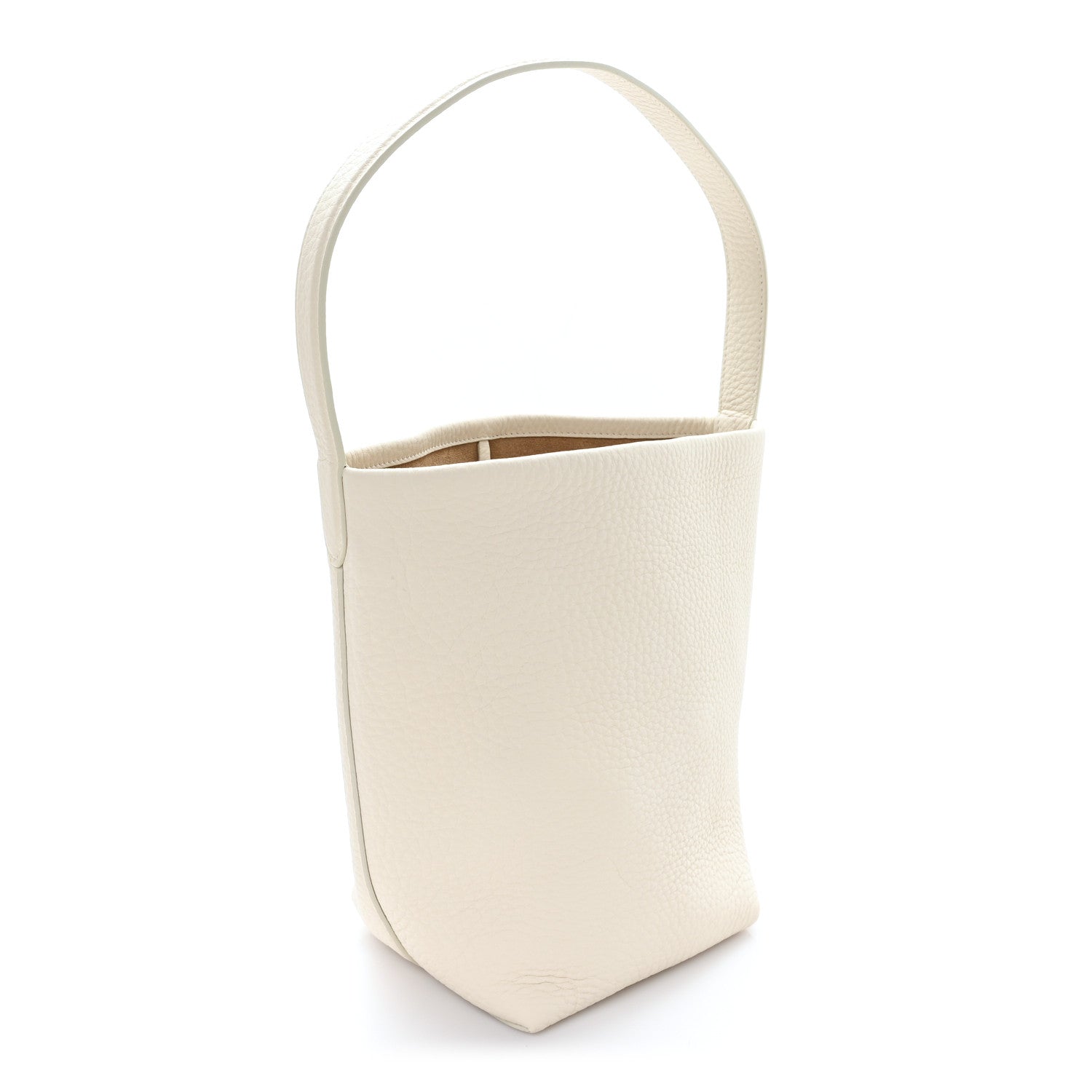The Row Grained Calfskin Small N/S Park Tote Ivory 3 of 9