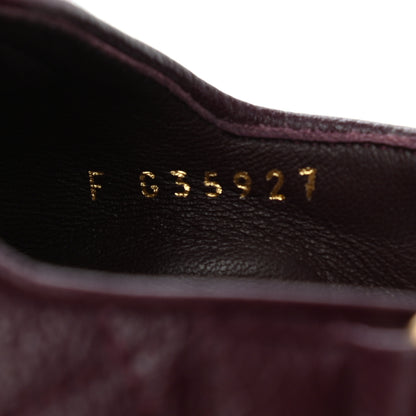 Chanel Grained Calfskin Velcro Dad Sandals 39 Maroon 7 of 13