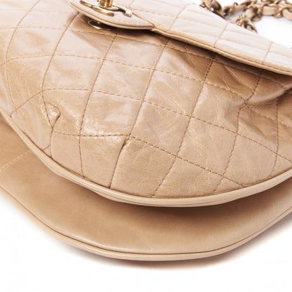 Chanel Glazed Calfskin Quilted Medium Bubble CC Flap Beige 4 of 9