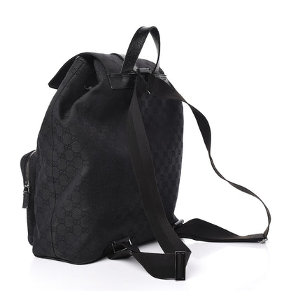 Gucci GG Monogram Single Buckle Backpack Black 3 of 18