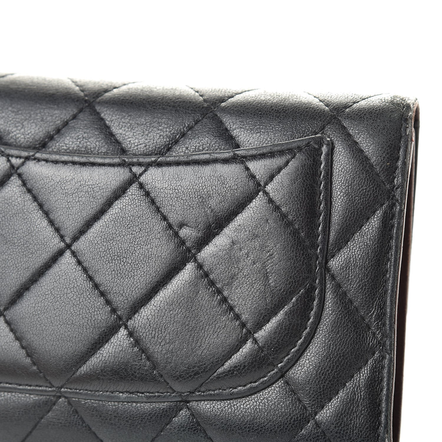 Chanel Lambskin Quilted Large Flap Wallet Black 17 of 20
