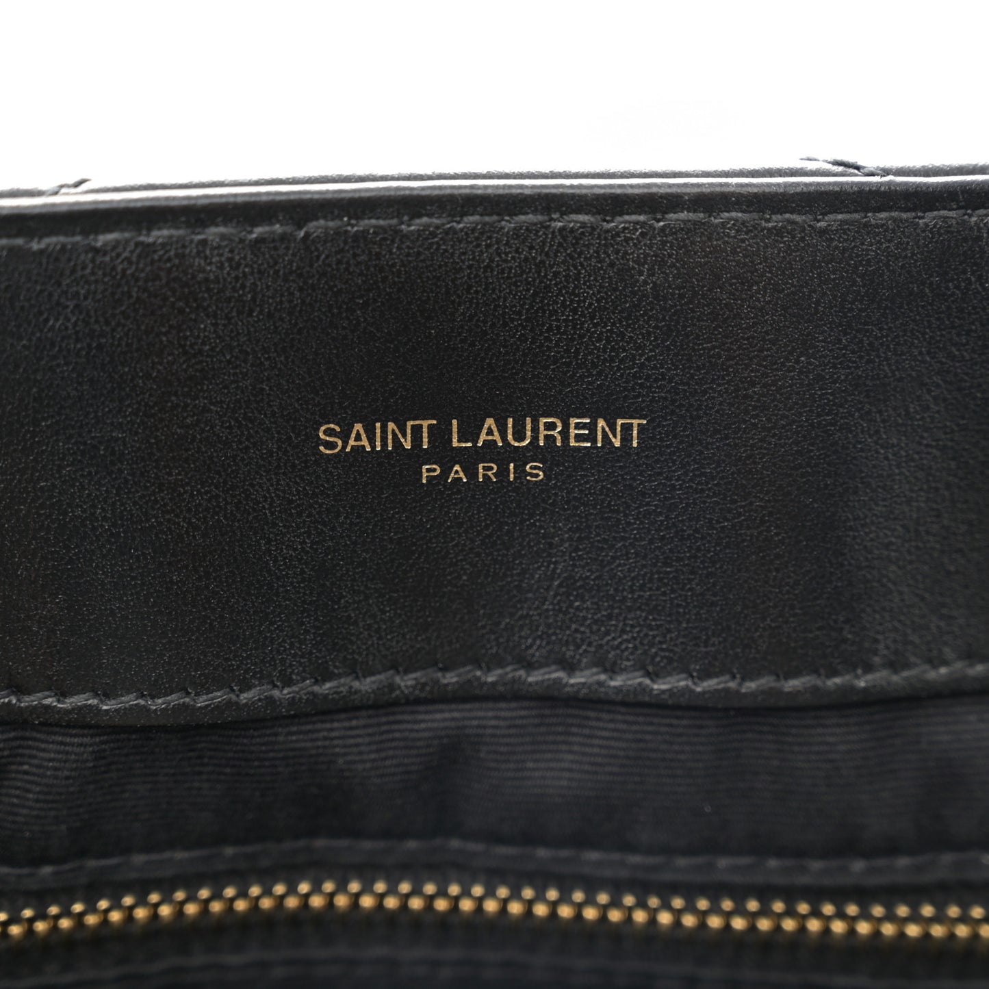 Calfskin Y Quilted Monogram Large Loulou Chain Satchel Black