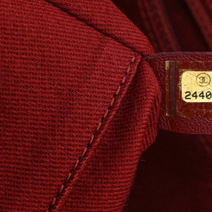 Chanel Canvas Small Deauville Tote Red 7 of 10