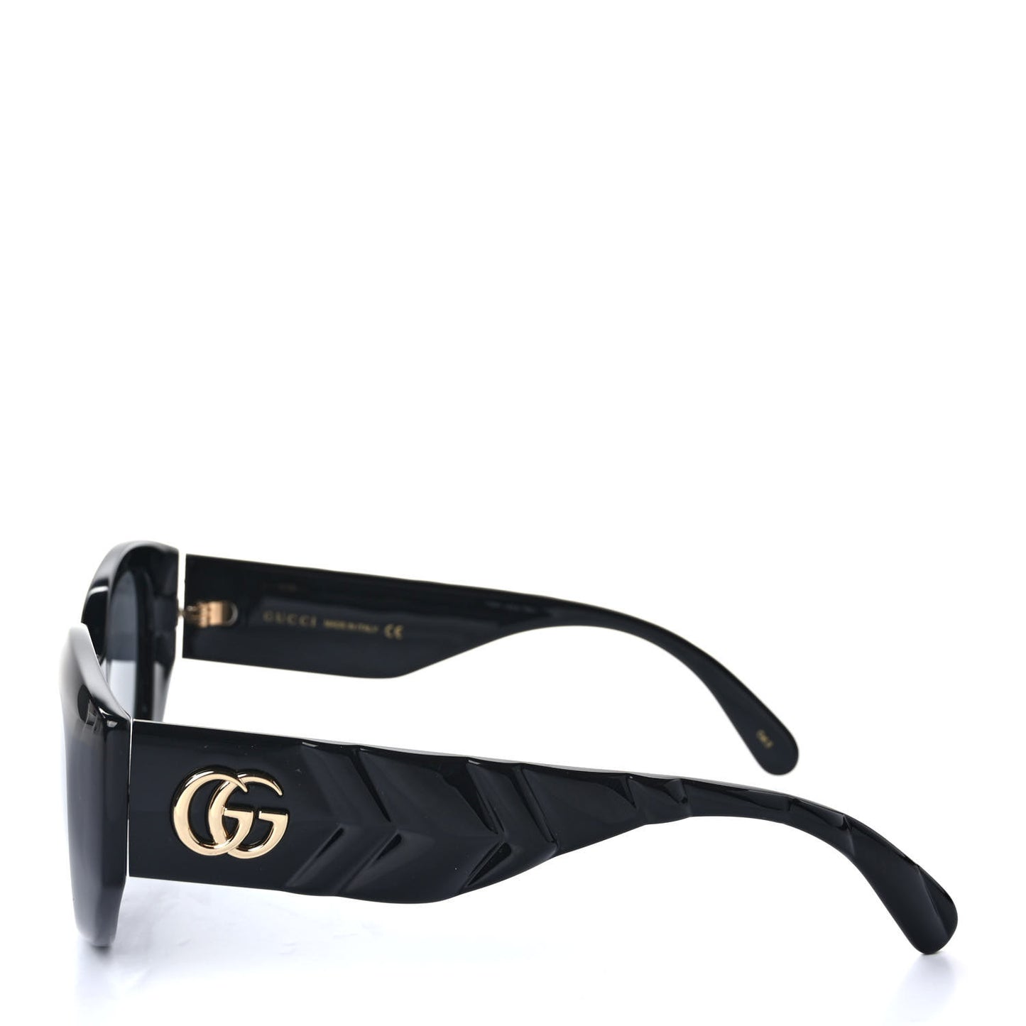 Acetate GG Cat Eye Sunglasses GG0809S Black