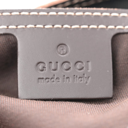Gucci GG Plus Monogram Medium Double Buckle Flap Messenger Bag Beige Dark Brown 6 of 11