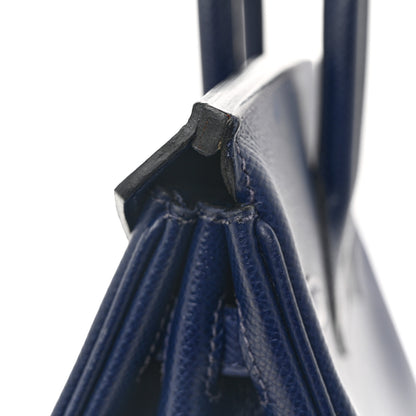 Hermes Epsom Verso Birkin 25 Bleu De Malte Bleu Sapphire 12 of 16