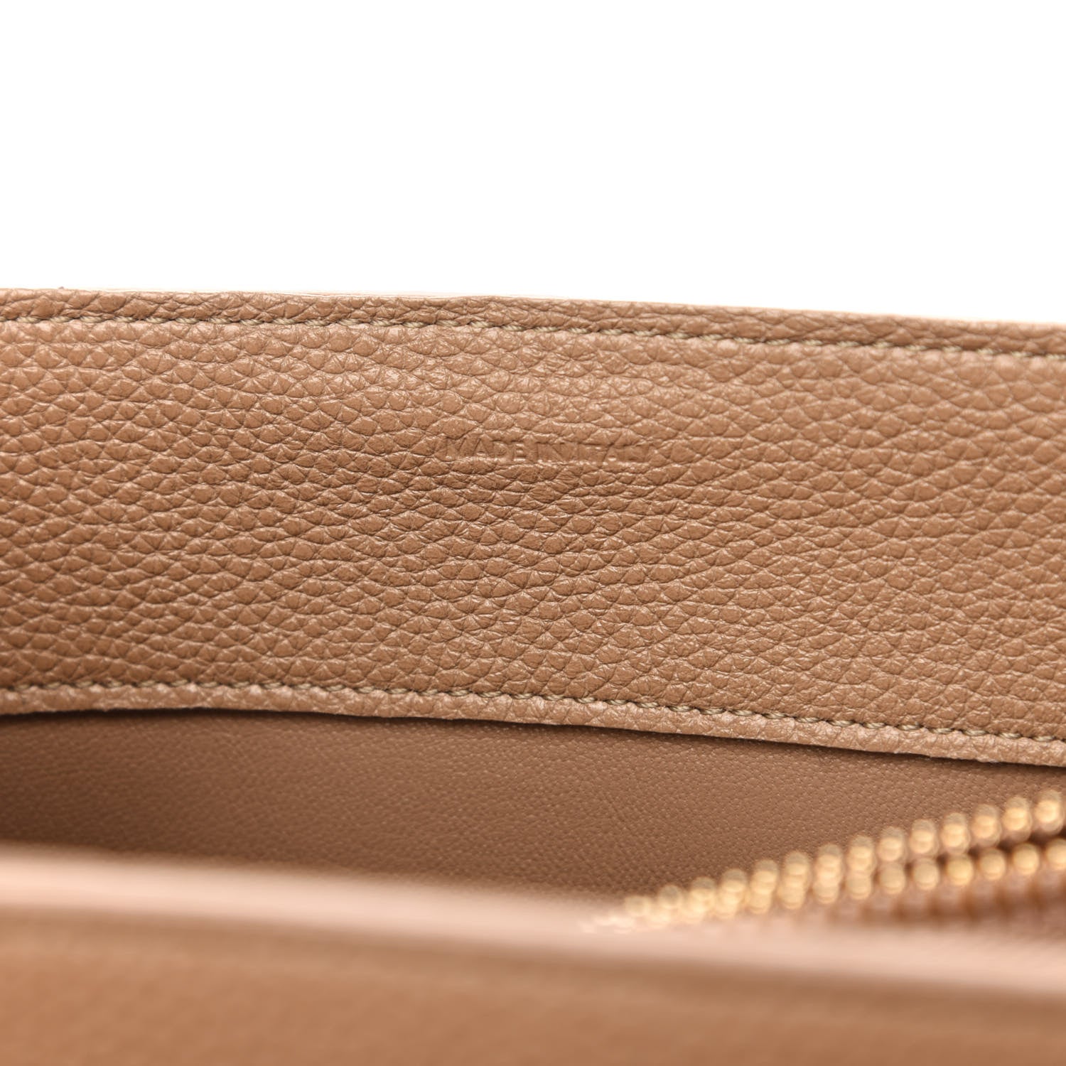 Celine Grained Calfskin Small 16 Top Handle Bag Beige 10 of 12