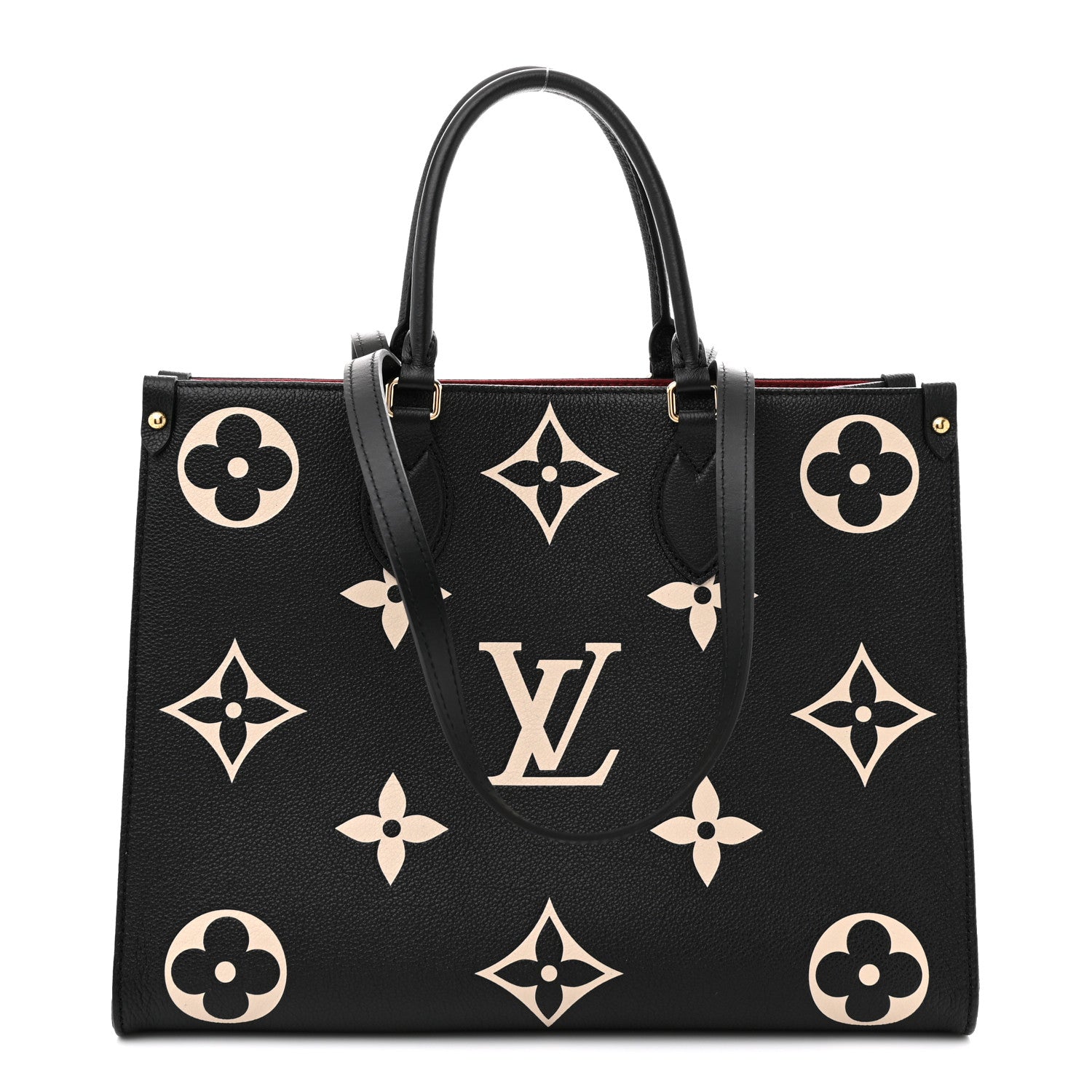 Louis Vuitton Empreinte Monogram Giant Onthego MM Black Beige 1 of 10