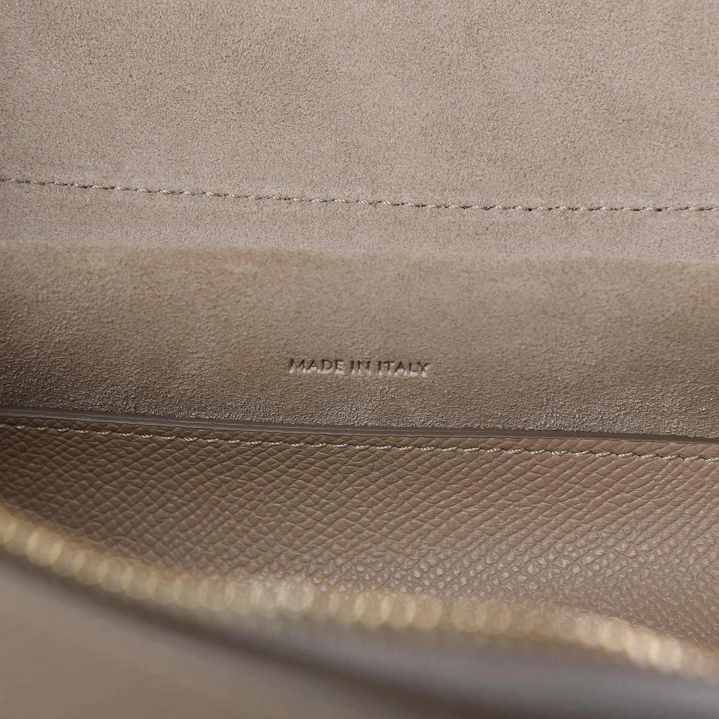 Grained Calfskin Micro Belt Bag Light Taupe